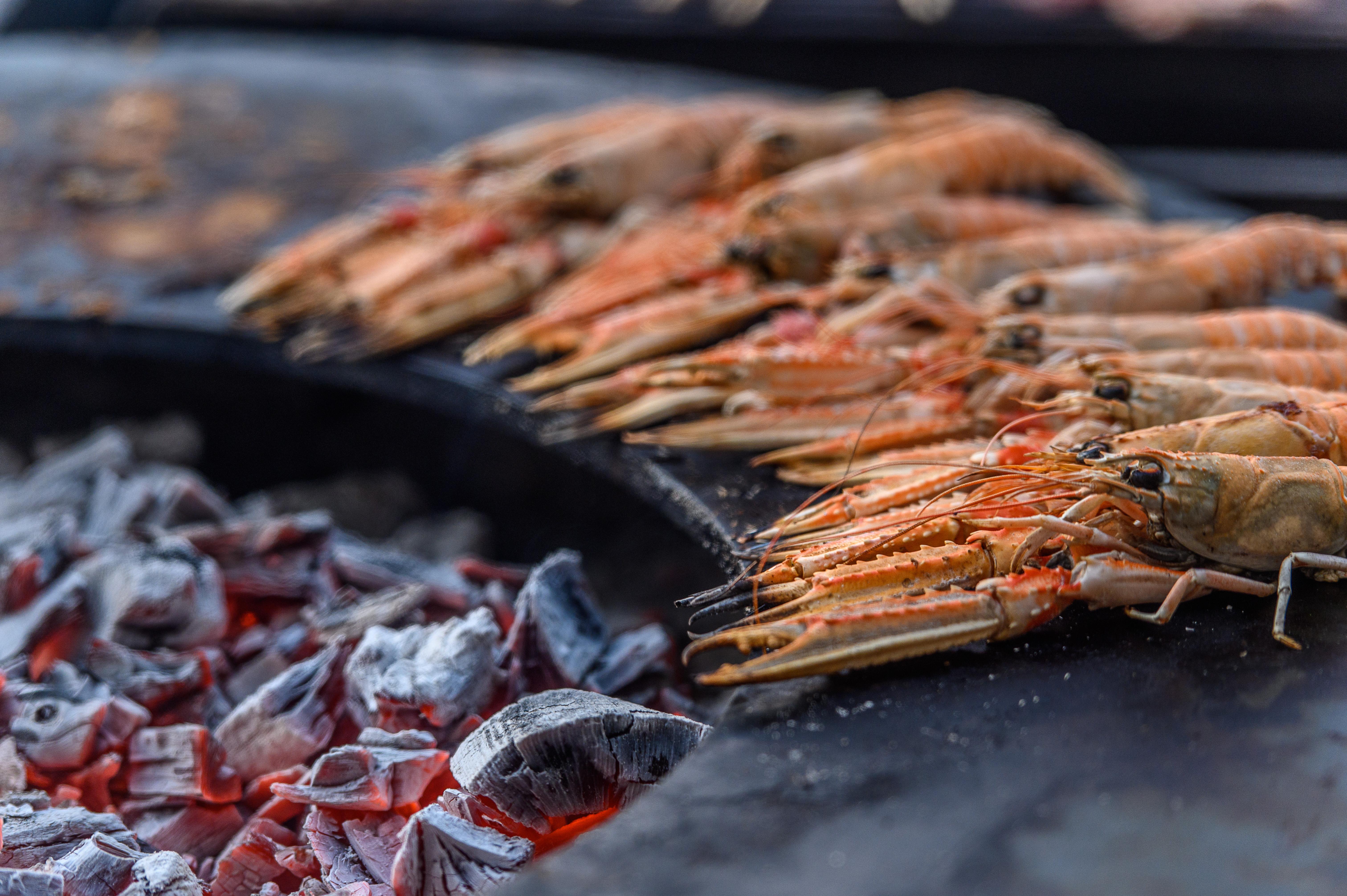 Minos Imperial Luxury Beach Resort & Spa Milatos Esterno foto Grilled prawns
