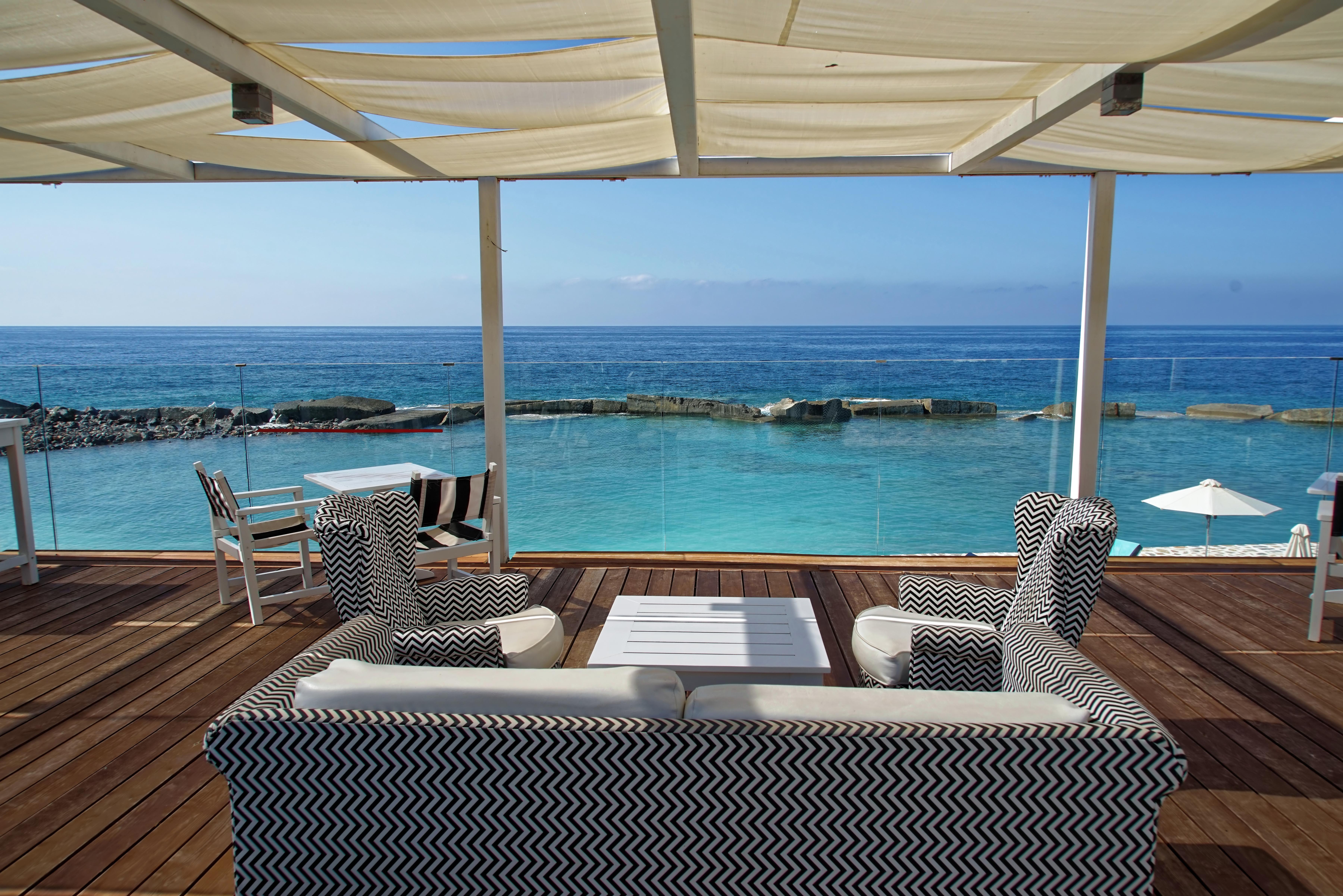 Minos Imperial Luxury Beach Resort & Spa Milatos Esterno foto View from the rooftop bar